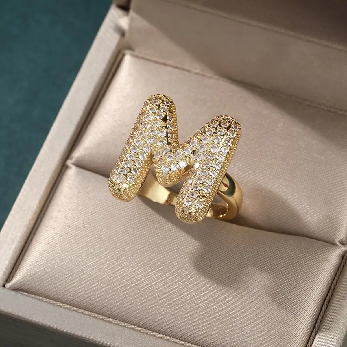 Anel Ajustável com Inicial