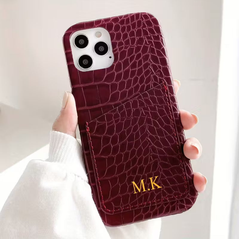 Capa iPhone Croco com cartao