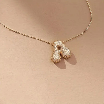 Colar com Inicial Brilhantes