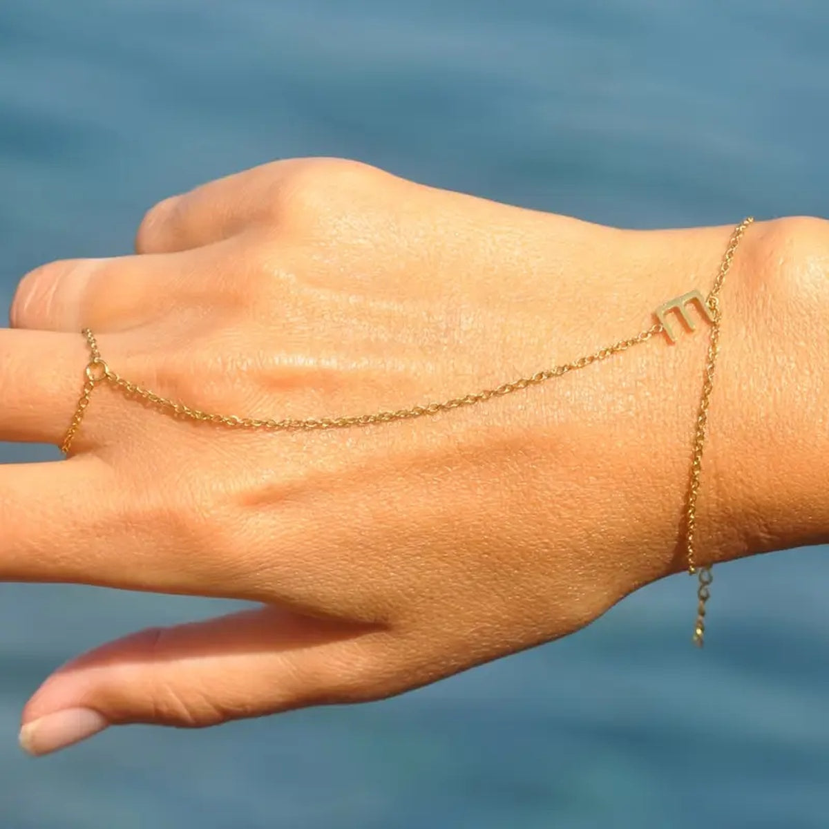 Pulseira e Anel com Letras