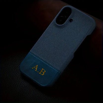 Capa iPhone Couro e Tecido