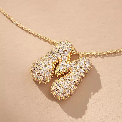 Colar com Inicial Brilhantes