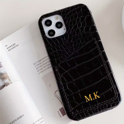 Capa iPhone Croco com cartao