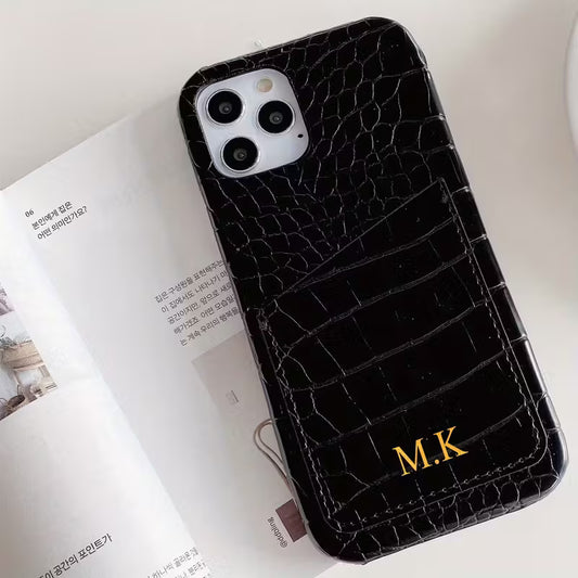 Capa iPhone Croco com cartao