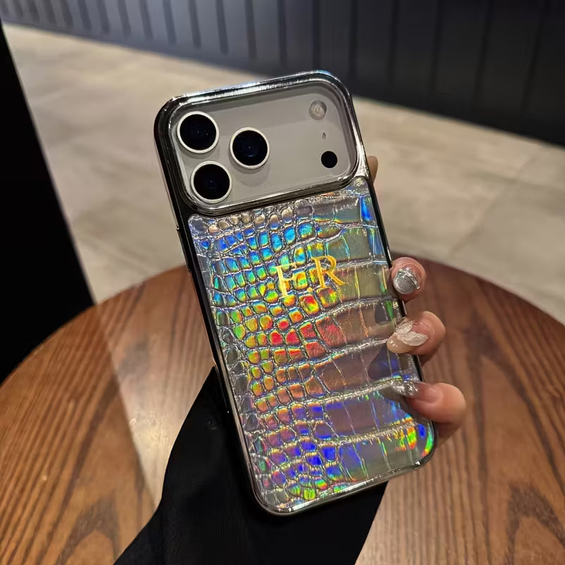 Capa iPhone Croco Holográfica