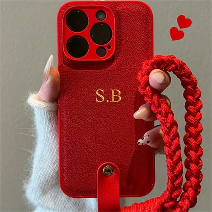 Capa iPhone Pele com Pulseira