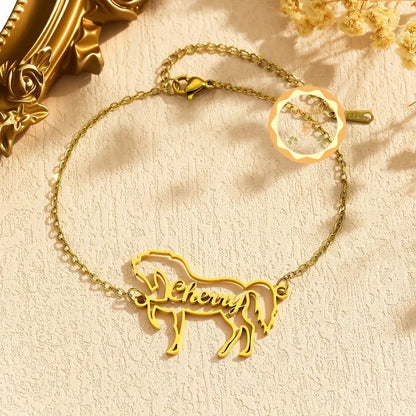 Pulseira Cavalo com Nome
