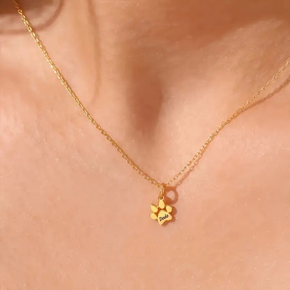 Colar Pata de Cão com Nome