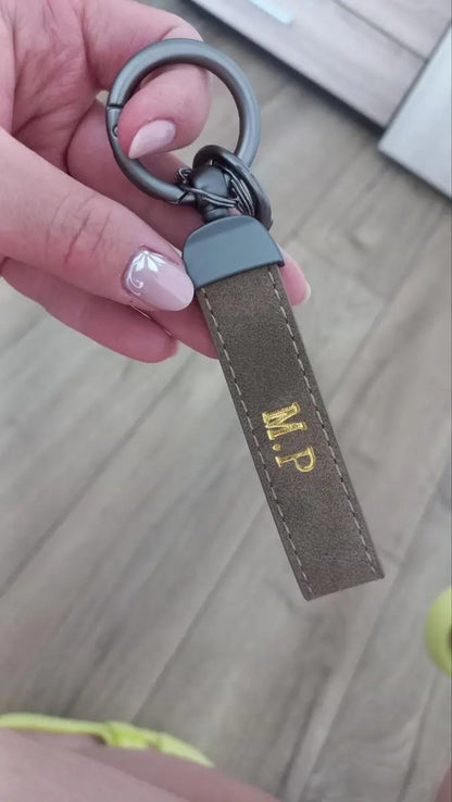 Porta-Chaves Couro com Nome