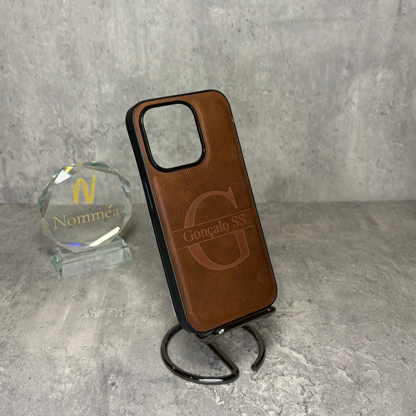 Capa iPhone Pele com Nome Gravado