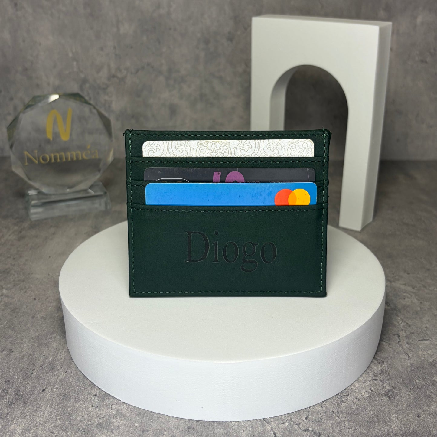 Carteira Slim Camurça com Nome