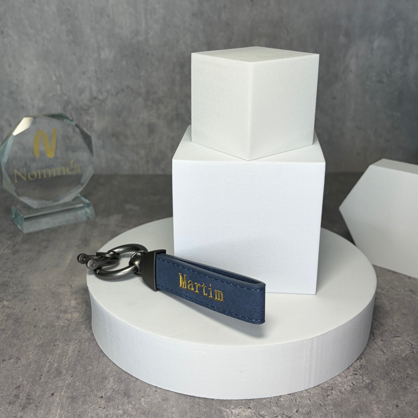 Porta-Chaves Couro com Nome