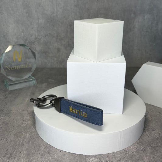 Porta-Chaves Couro com Nome