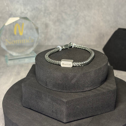 Pulseira Aço com Nome