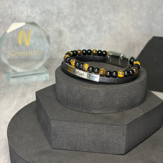 Pulseira Tripla com Nome