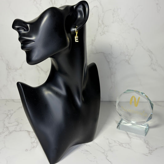 Brincos com Inicial e Brilhante