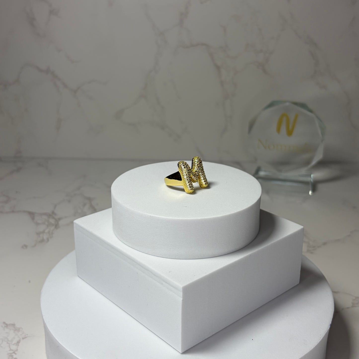 Anel Ajustável com Inicial