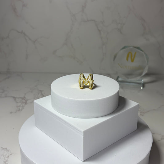 Anel Ajustável com Inicial