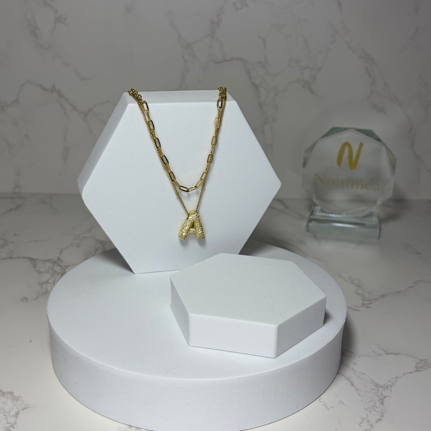 Colar Duplo com Iniciais