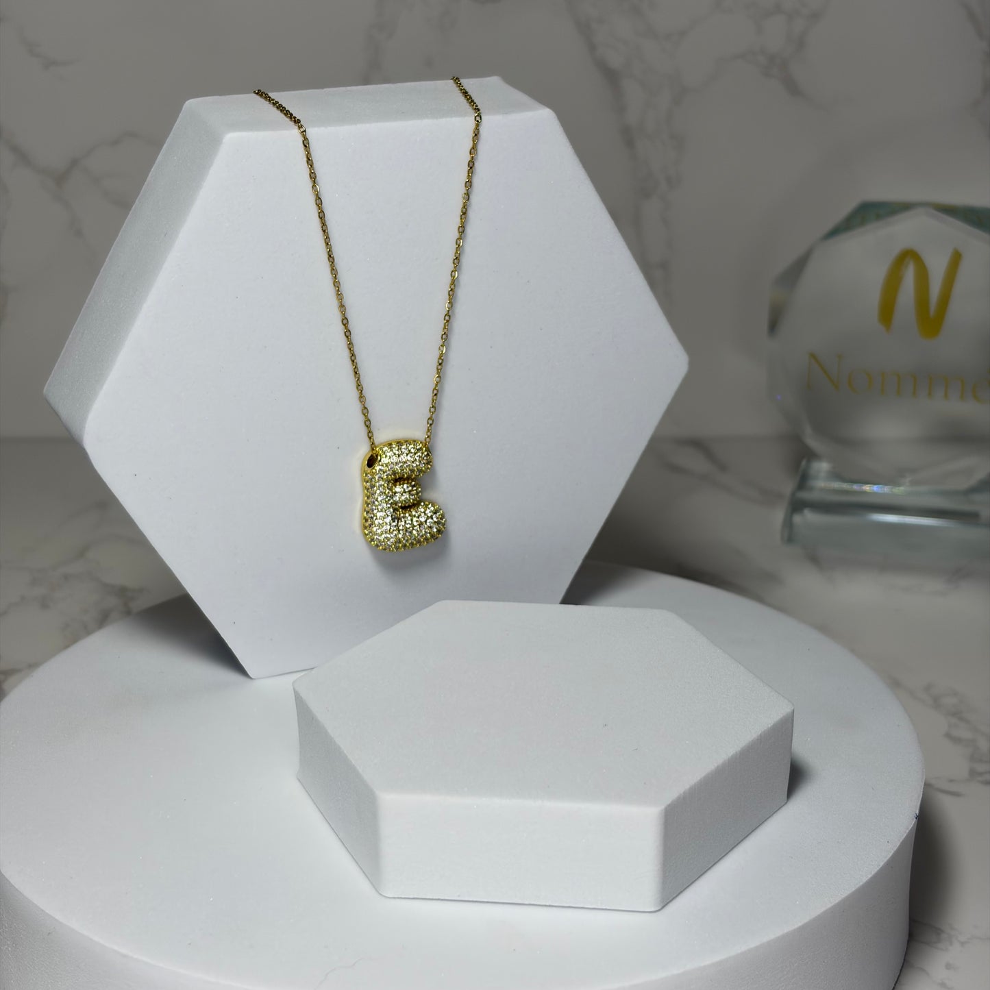 Colar com Inicial Brilhantes