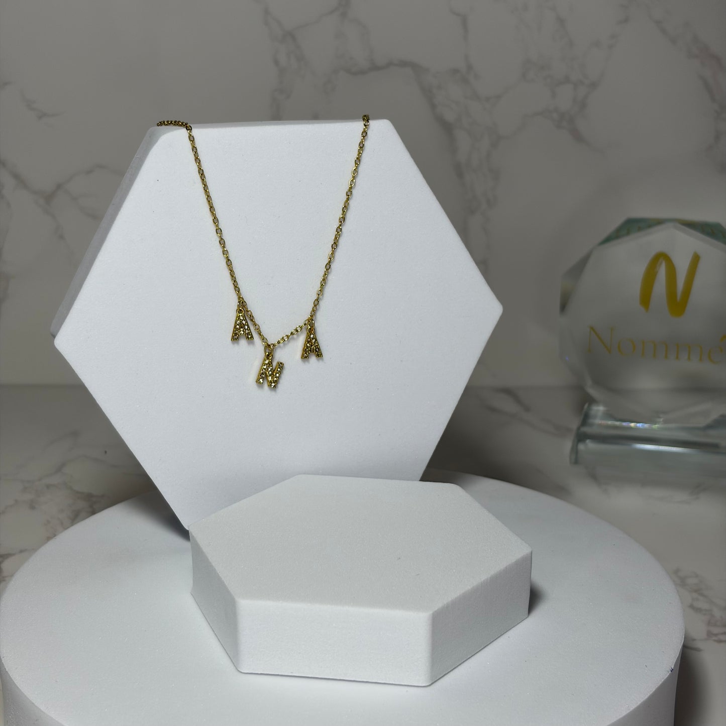 Colar com Nome e Brilhantes