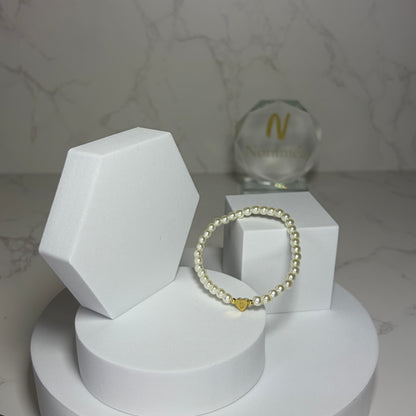 Pulseira Pérolas com Inicial