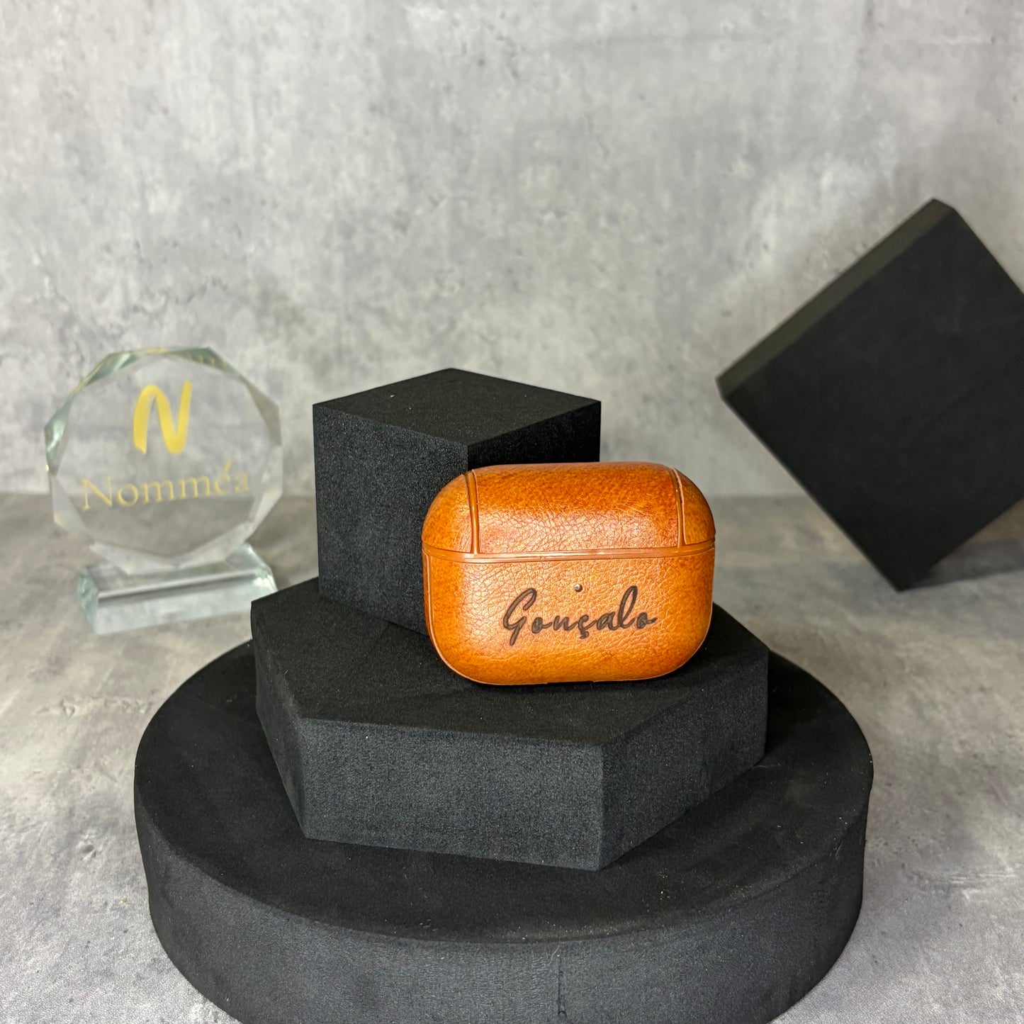 Capa AirPods Couro com Gravação