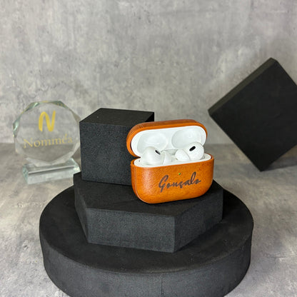 Capa AirPods Couro com Gravação