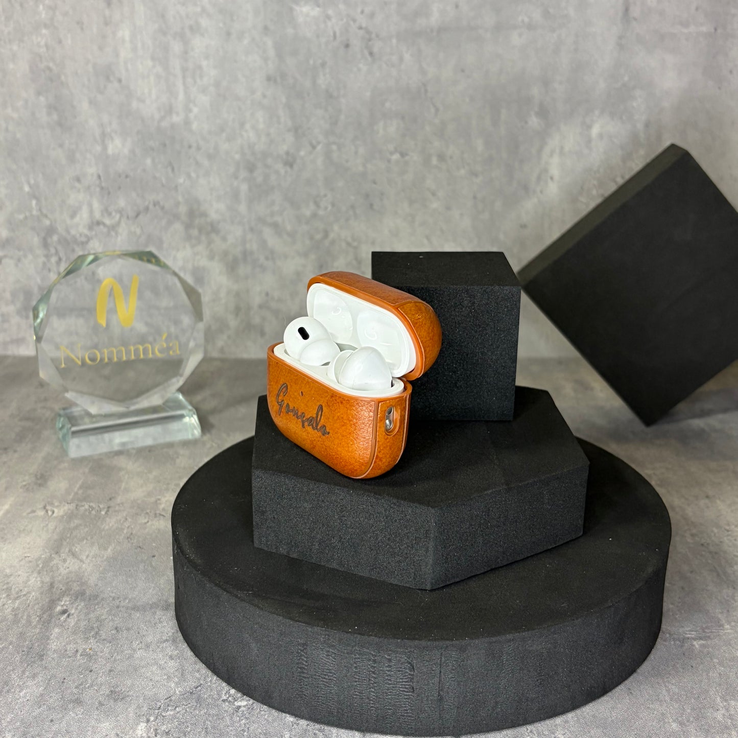 Capa AirPods Couro com Gravação