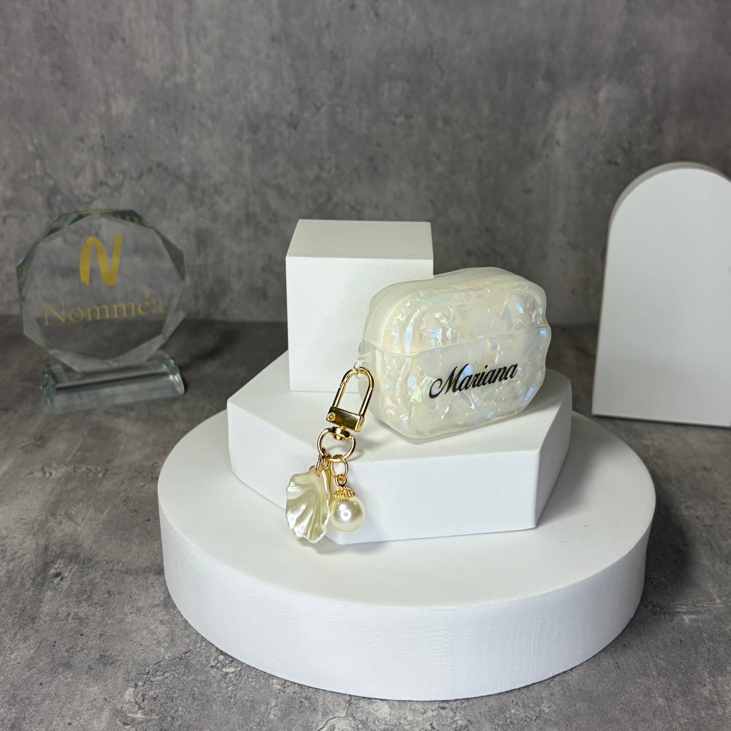 Capa AirPods Pérola com Nome