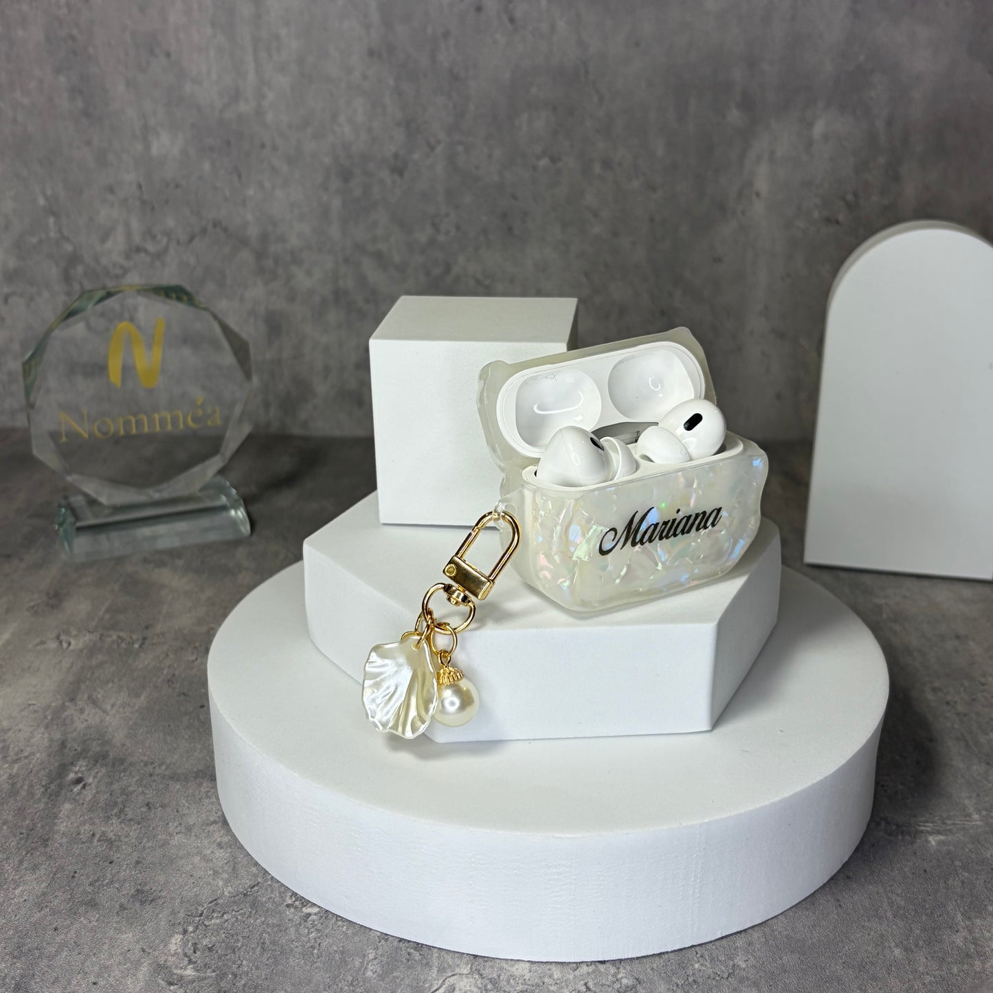 Capa AirPods Pérola com Nome