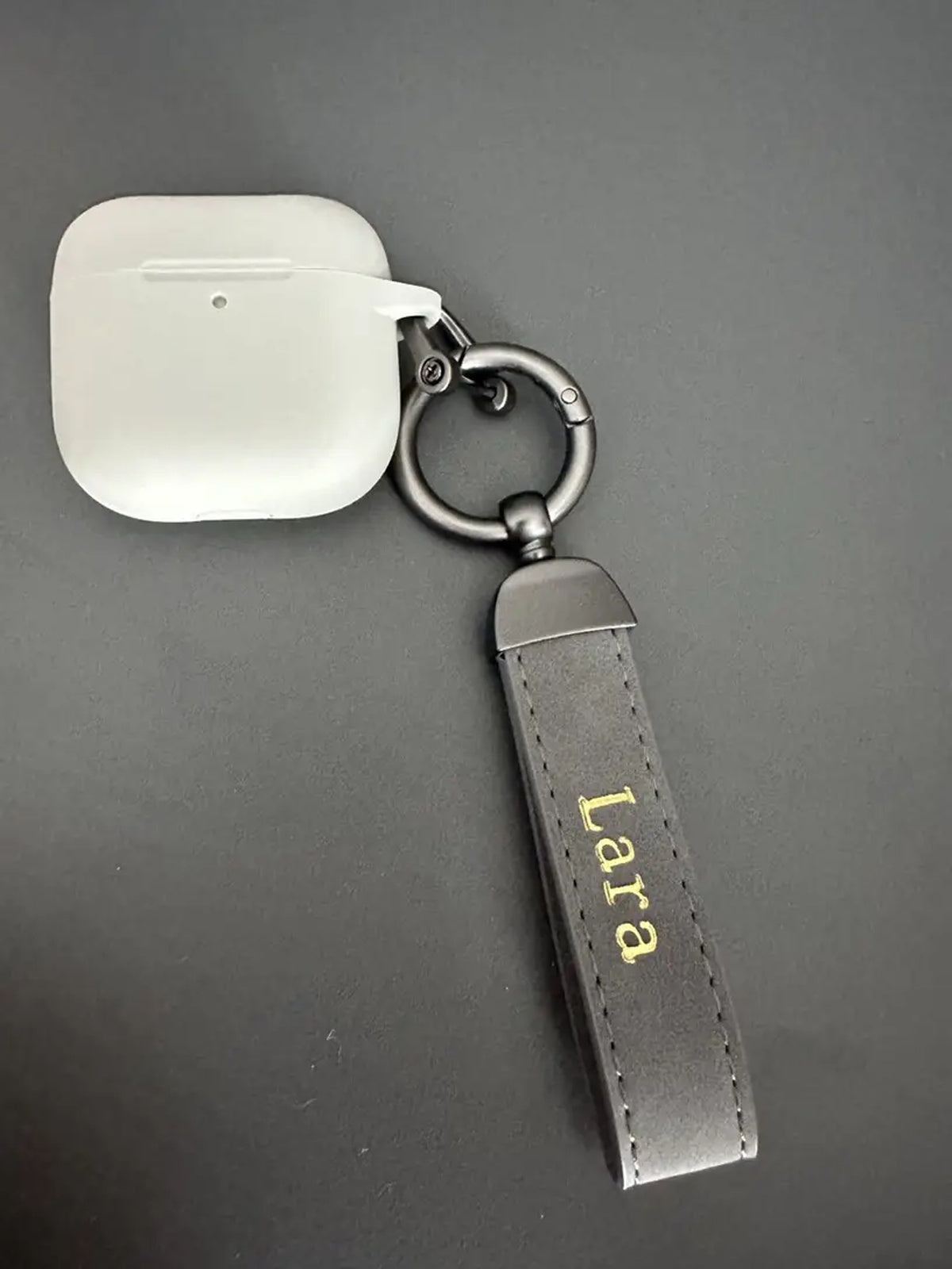 Porta-Chaves Couro com Nome