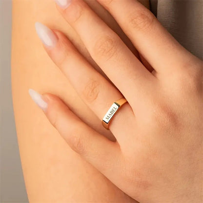 Anel Vintage com Nome