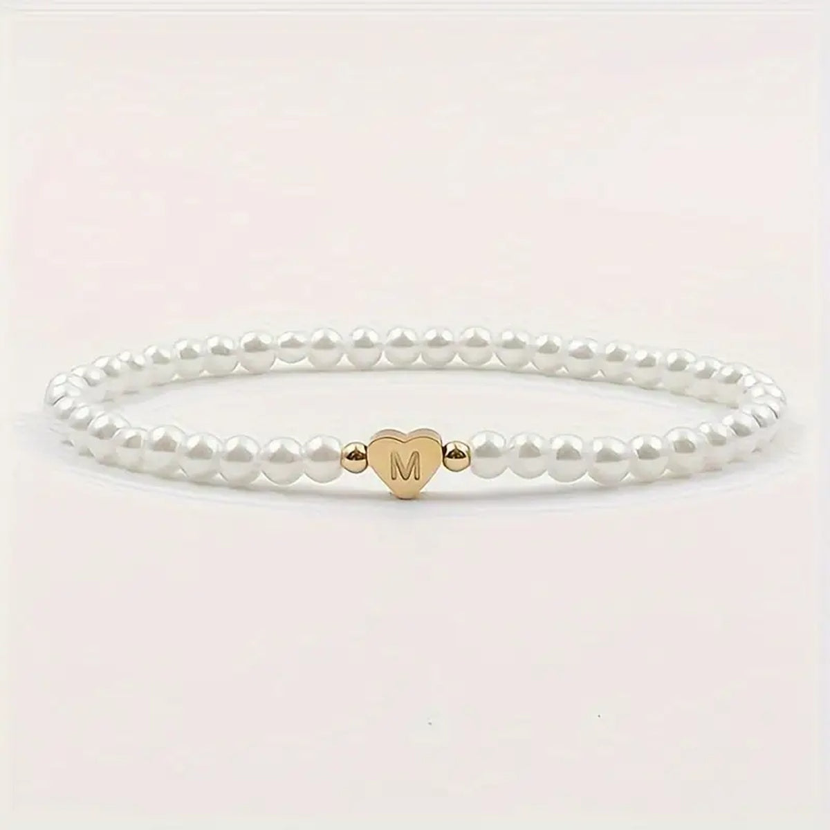 Pulseira Pérolas com Inicial