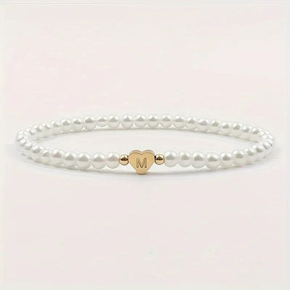 Pulseira Pérolas com Inicial