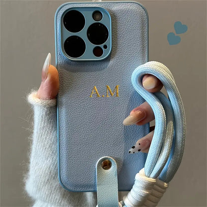 Capa iPhone Pele com Pulseira