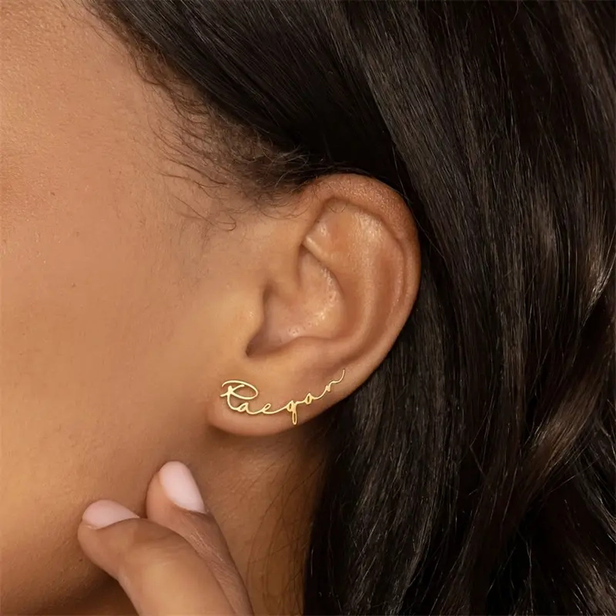 Brincos Manuscrito com Nome