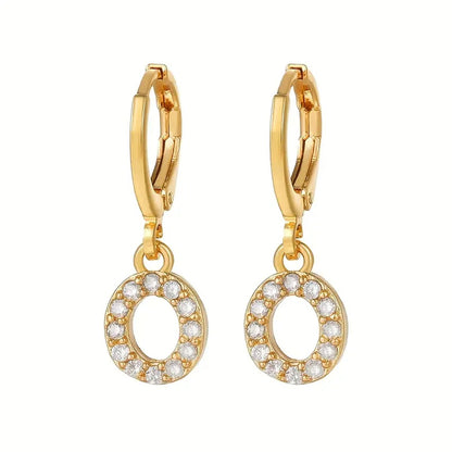 Brincos com Inicial e Brilhante