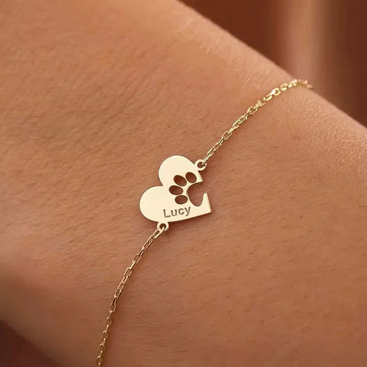 Pulseira Pata de Cão com Nome