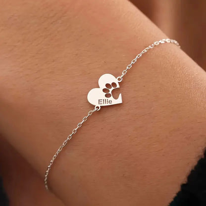 Pulseira Pata de Cão com Nome